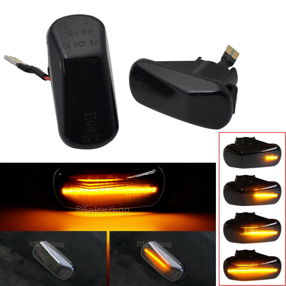 Dynamic LED Blinker Side Marker Turn Signal Light For Honda CRV Accord Civic Jazz Stream Integra DC5 City Odyssey Acura RSX NSX