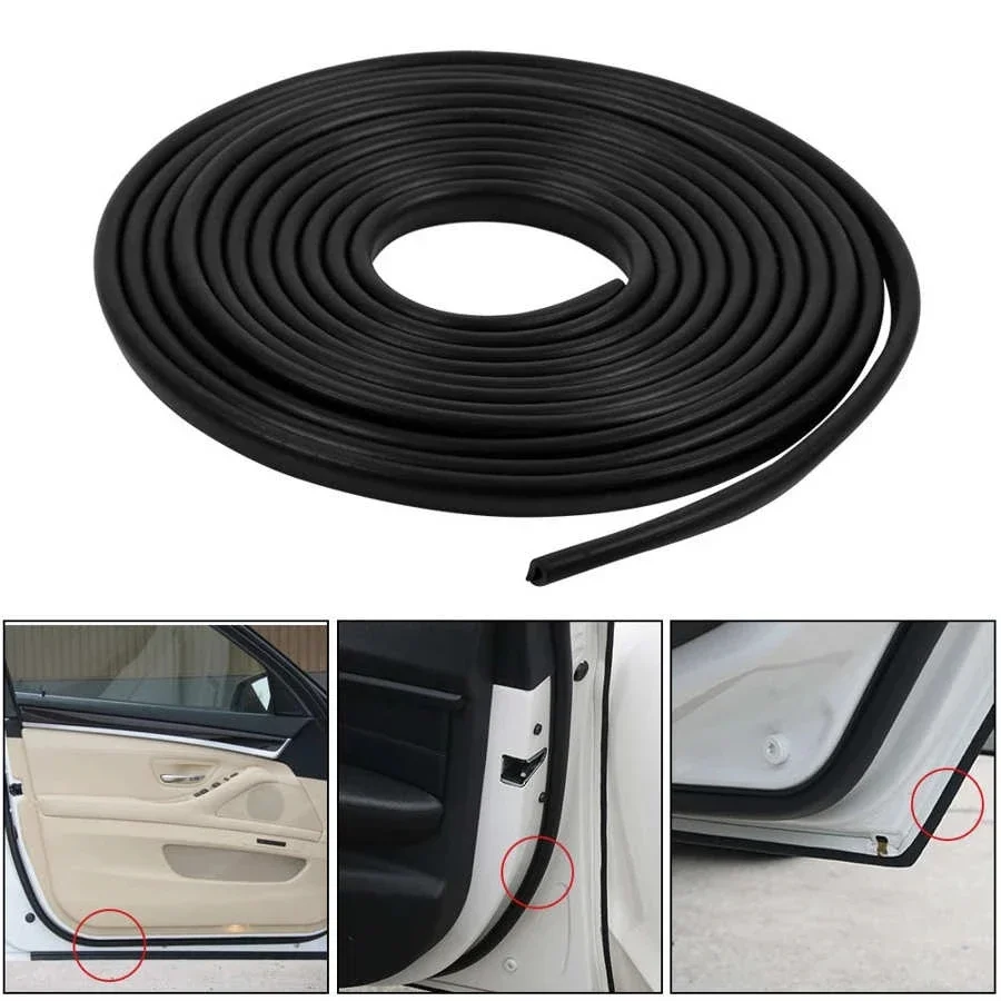 300cm Car Door Edge Guard Black Moulding Trim Car Door Anti Scratch Protector Edge Guard Rubber Strips Rubber Car-styling