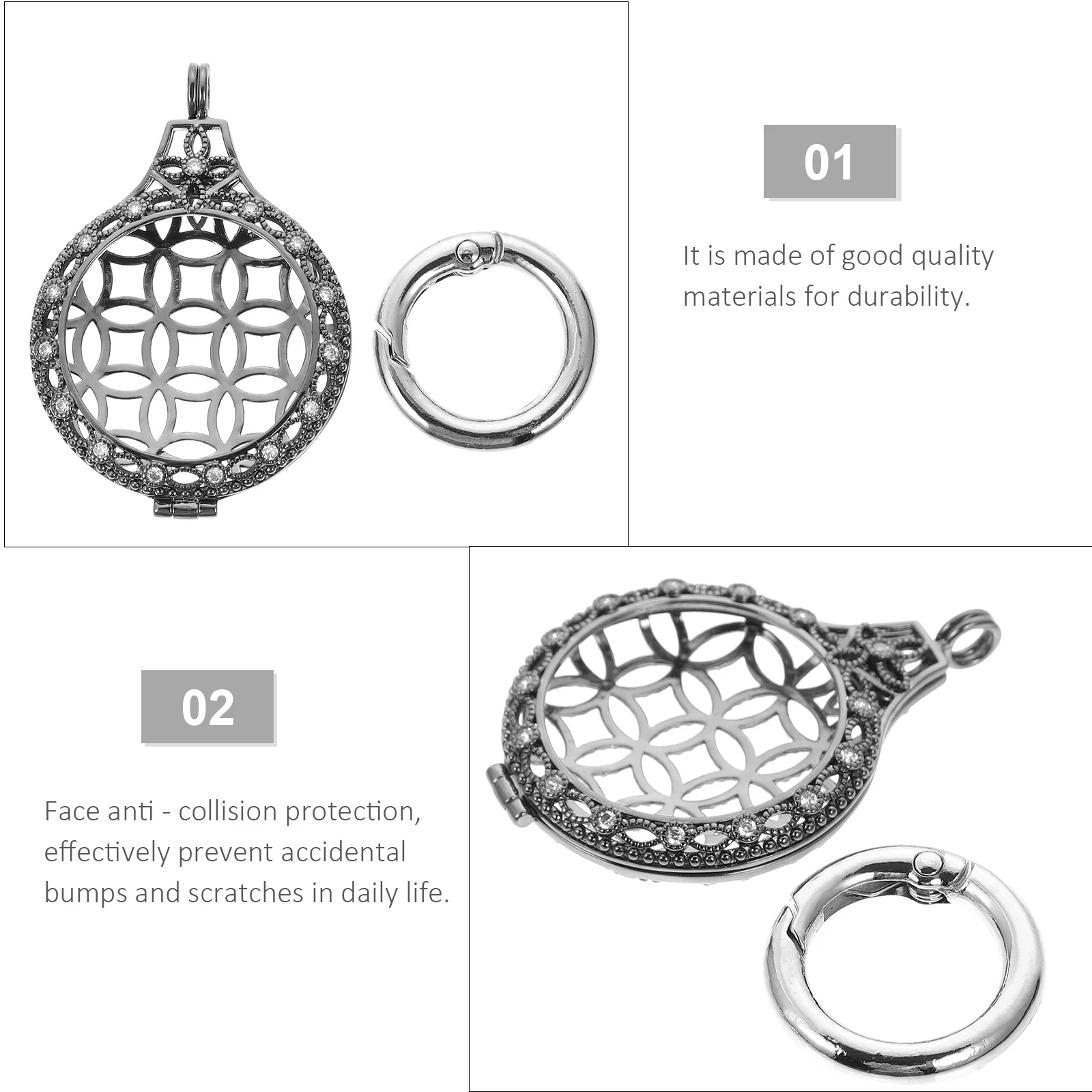 

1pc Metal Cover Lightweight Protective Shell Anti-Collision Scratch Resistant Compatible With Airtag Tracer Smart