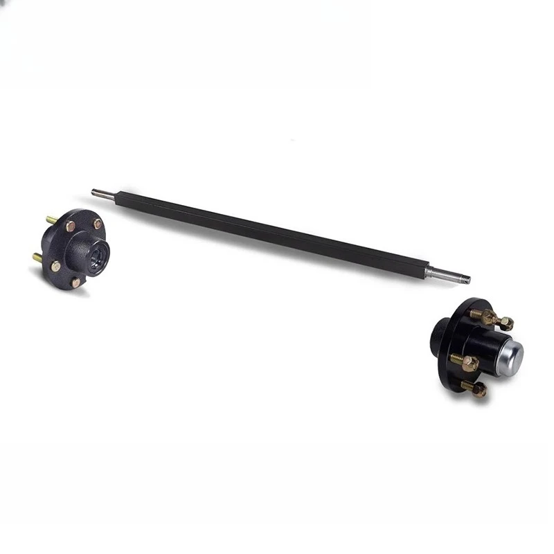 

Trailer solid straight shaft, rear axle half shaft Haba head shaft head wheel hub, yacht RV off-road trailer accessories