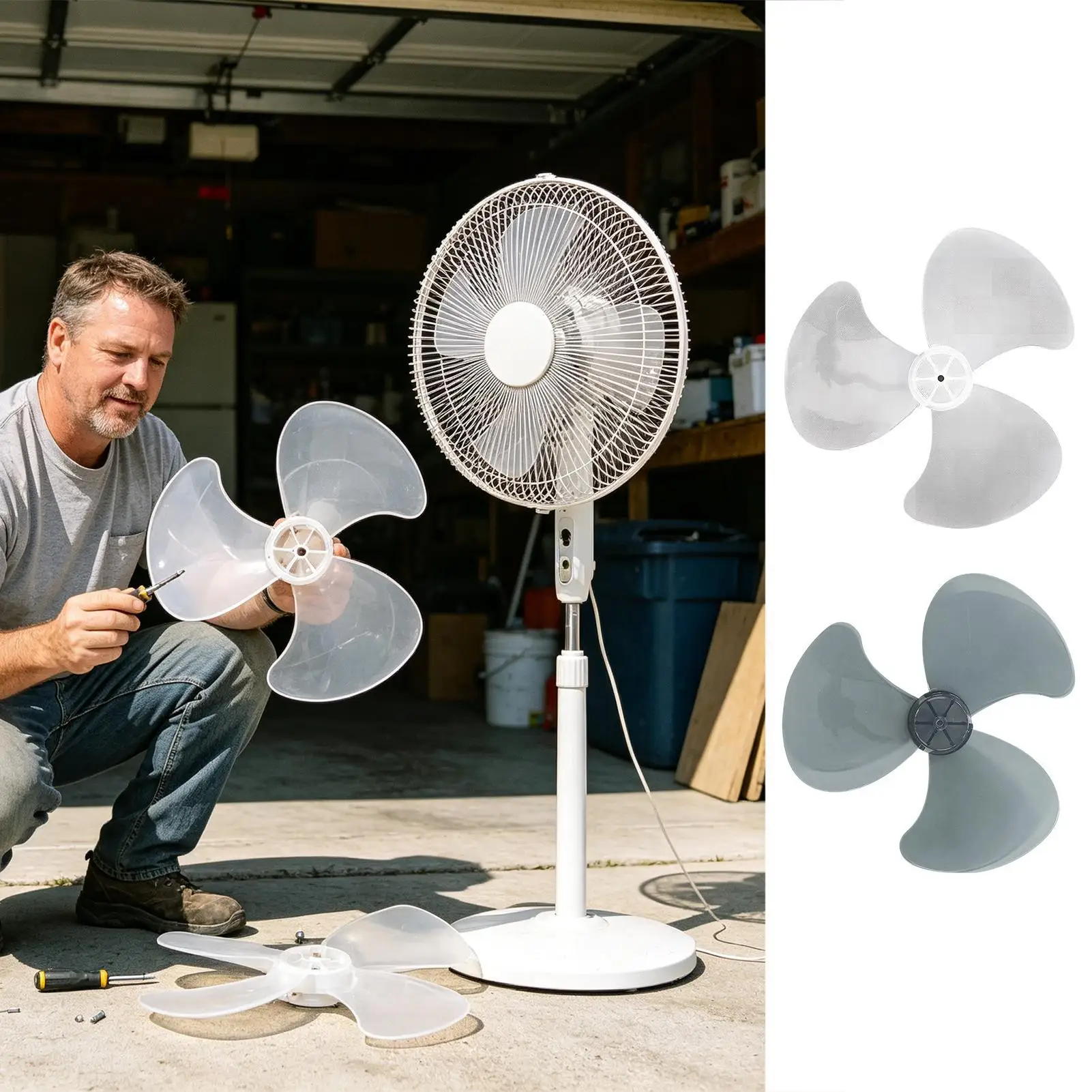 Ceiling Fan Propeller Fan blade replacement part Summer Appliance Part Table Fans Replacement for Home Bathroom Kitchen