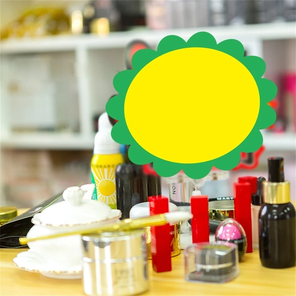 Flower Creative Blank Price Card Explosive Flower Advertising Sign Memo Label