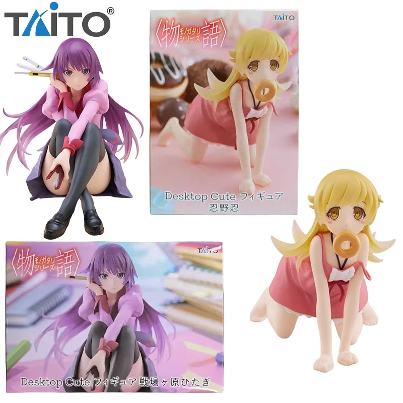 

В наличии TAiTO, оригинальный настольный милый Oshino Shinobu Senjougahara Hitagi, персонаж аниме, детская подарочная коллекция, экшн-игрушки, модель