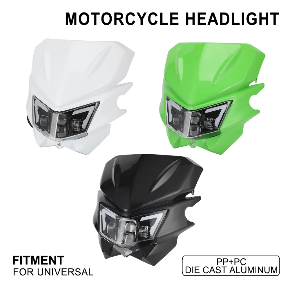 

Universal Motorcycle New LED Headlight Headlamp Head Lamp Light Fairing For KTM KAWASAKI SUZUKI YAMAHA HONDA HUSQVARNA