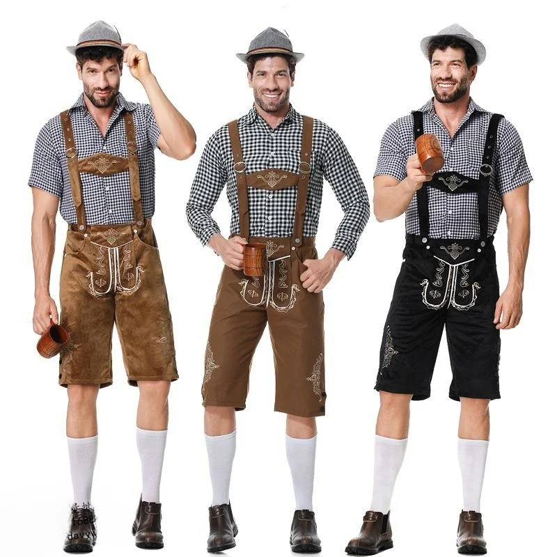 

Немецкий пивной костюм Октоберфеста, комплект для Хэллоуина, женская этническая одежда, традиционный наряд для выступления на сцене, аксессуар для пар