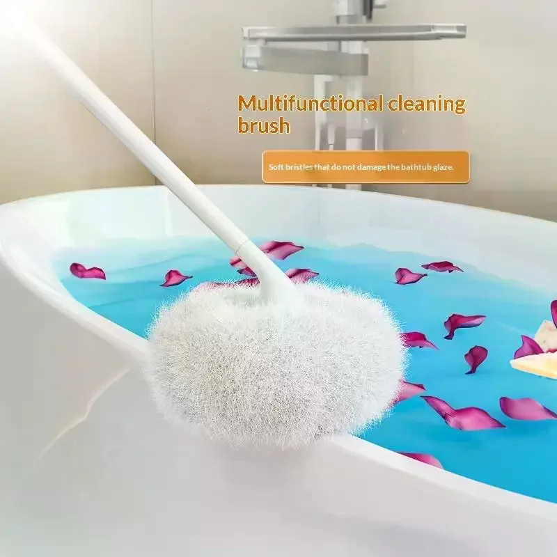 Toilet Brush 360 Degree Cleaning With Handle For: Tile Floor Mirror Bathroom Accessories