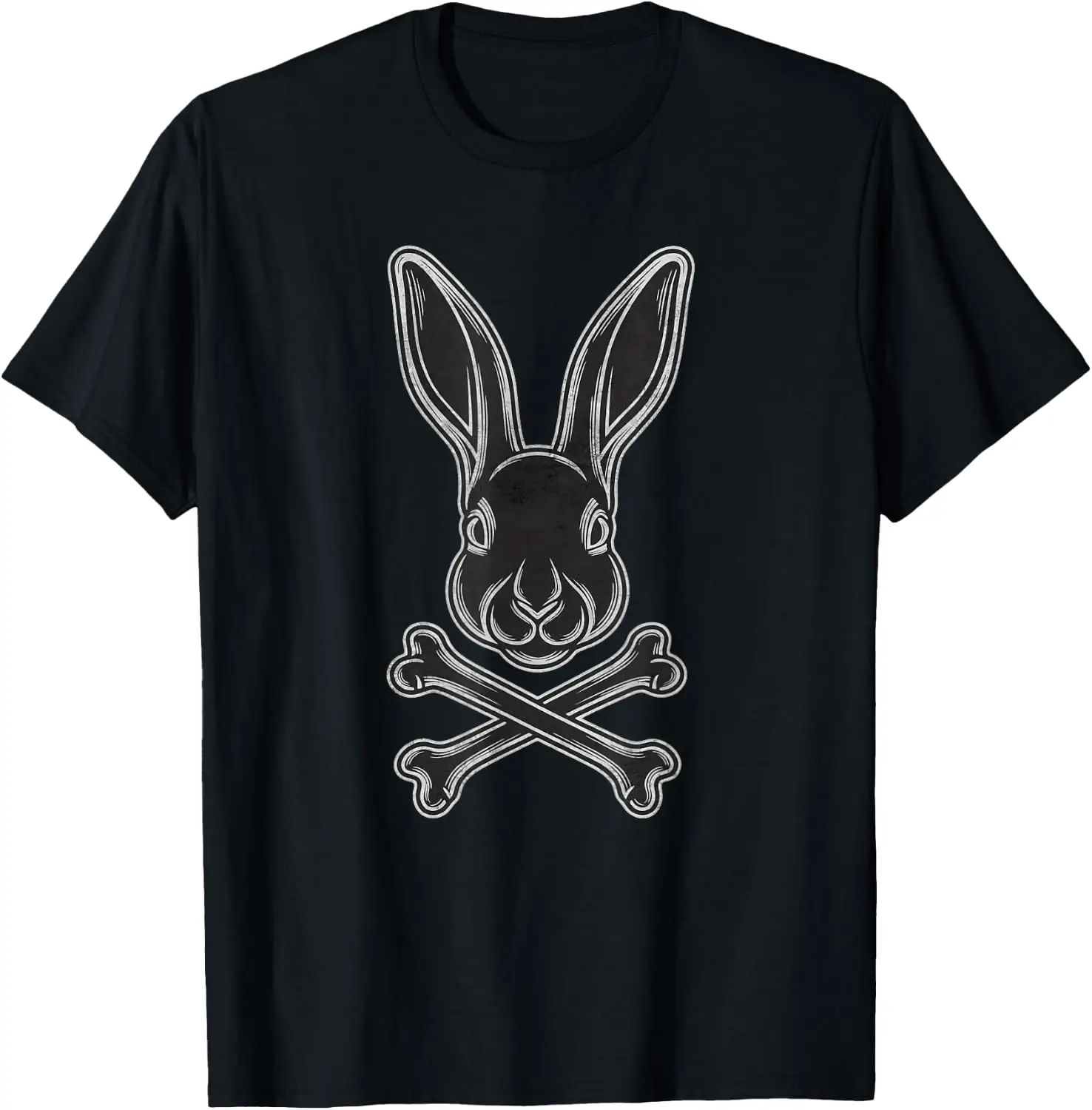 Easter Rabbit Crossbones Gothic Bunny Jolly Roger Flag Egg T-Shirt Easter,Eggs,Cute,Easter Bunny,Funny,Vintage,Gaming,Egg Hunting