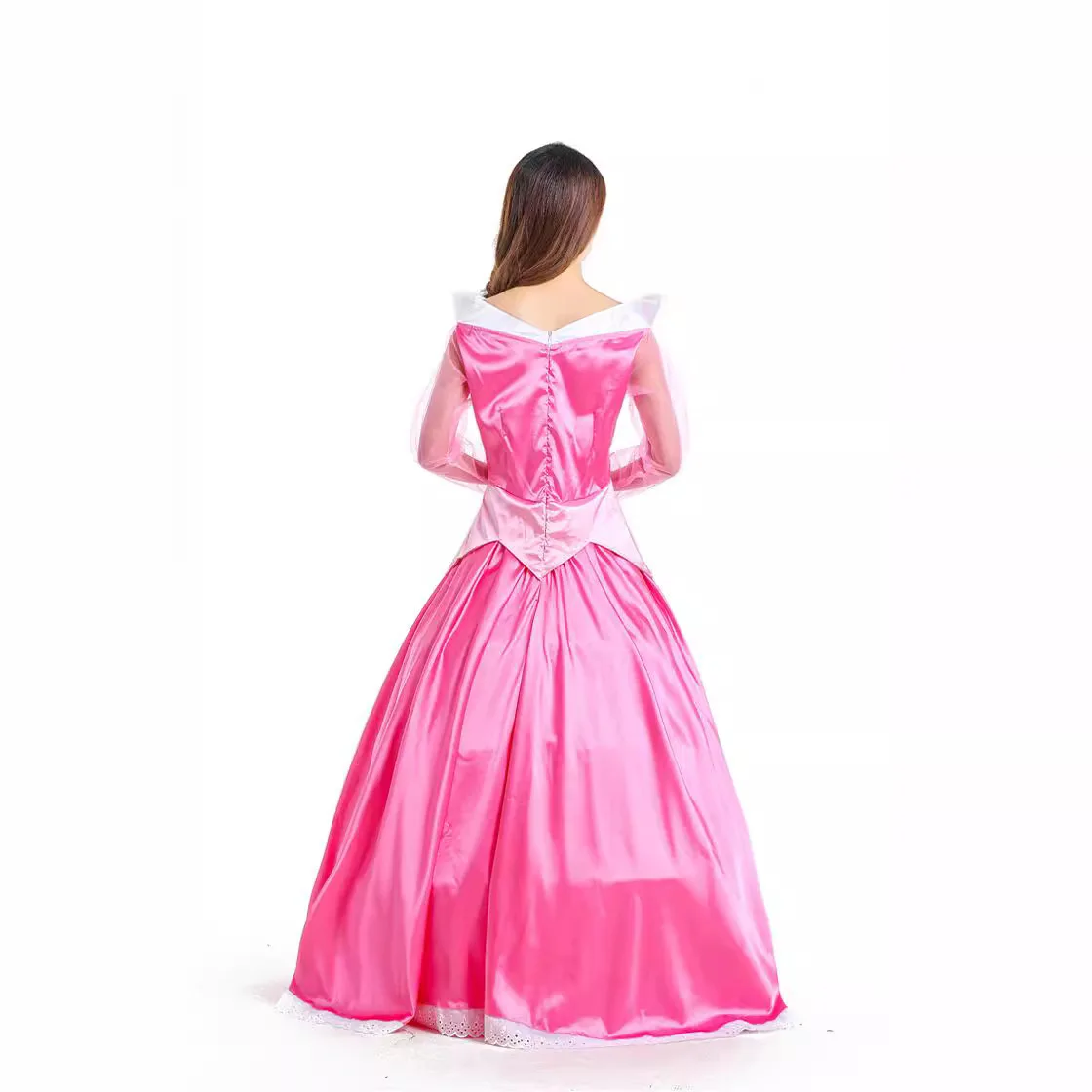 فستان أميرة طويل لعيد الهالوين، زي الأميرة النائمة حورية البحر، ملابس أداء للبالغين، تنورة أميرة النائمة