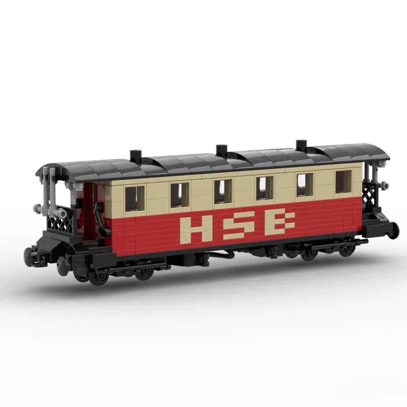 ชุดตัวต่อรถไฟรางแคบเยอรมัน MOC 712 ชิ้น ของเล่นประกอบเอง ไอเดียของขวัญคริสต์มาส ของเล่นเสริมพัฒนาการ ของขวัญวันเกิด