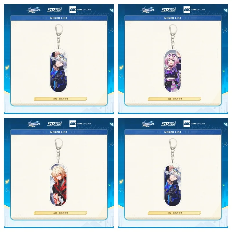 

miHoYo Game Honkai Star Rail Cyrene Cartoon Ornament Cosplay Acrylic key chains Bag charm Anime character merchandise
