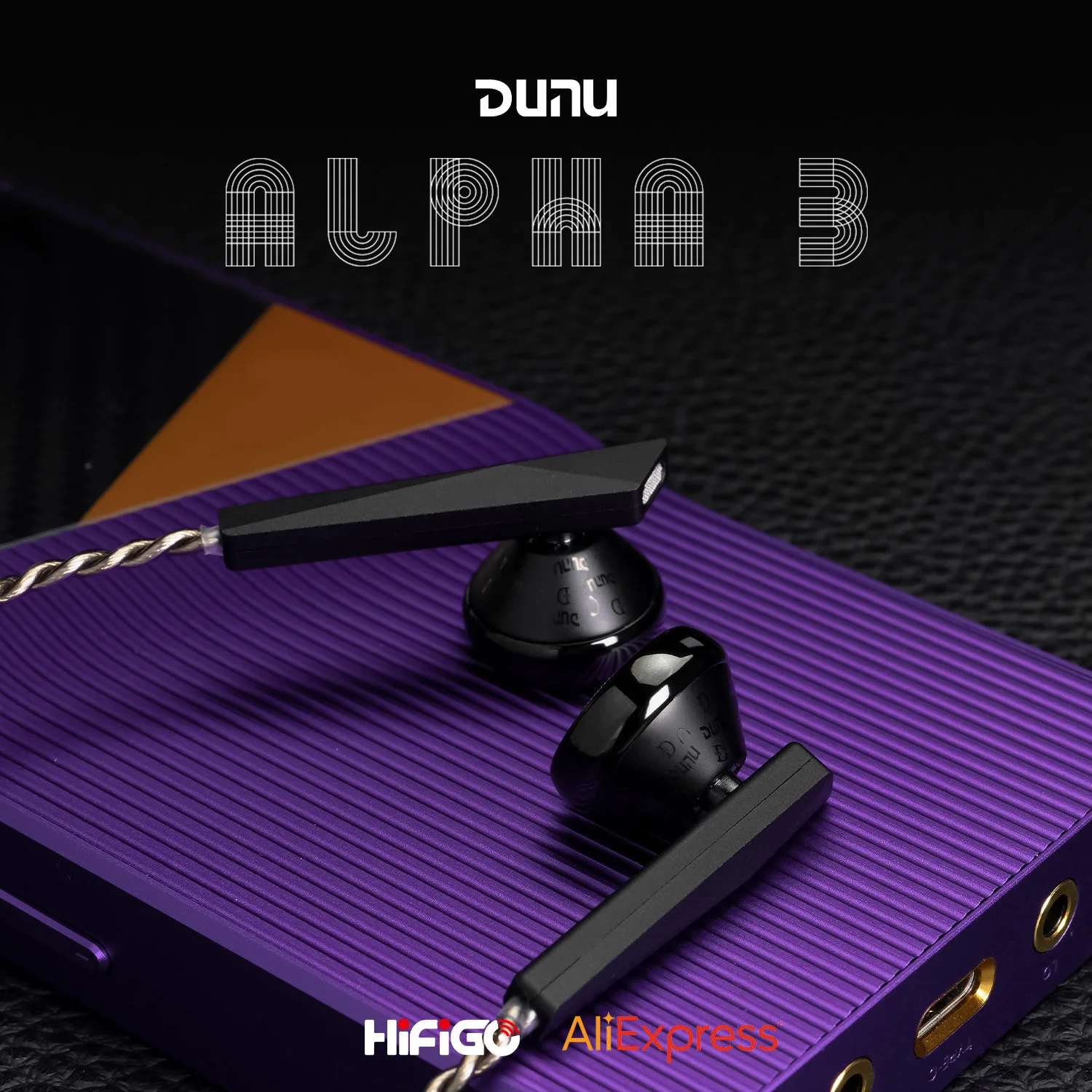 

DUNU Alpha3 / Alpha 3 Flagship Flathead Earbuds 14.2mm Dynamic Driver In Ear Earphone Flat-head HiFi Music Headphone HiFiGo