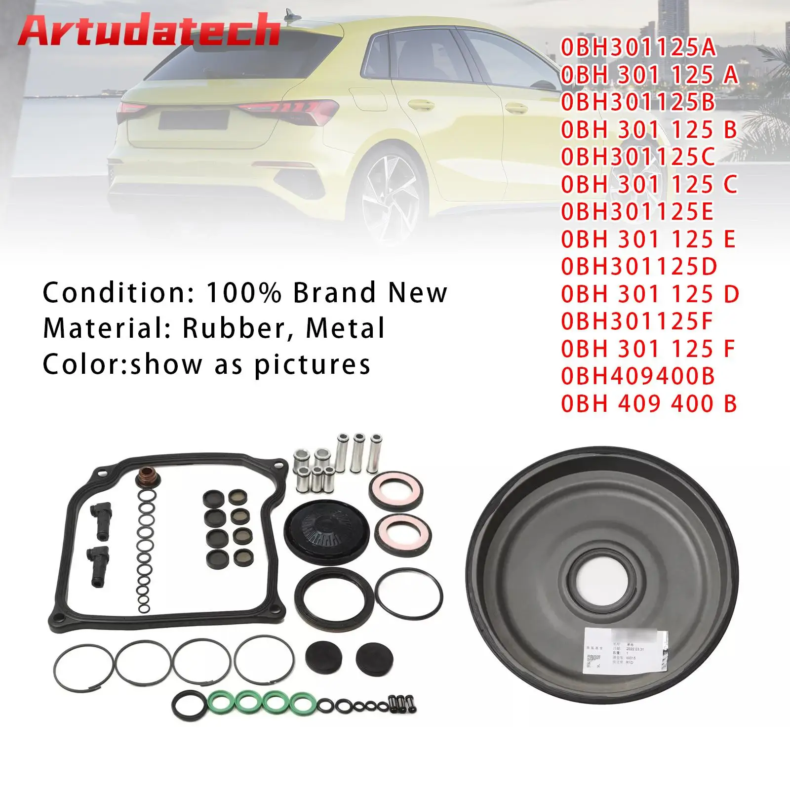 

Artudatech Clutch Transmission Repair Kit For Audi DQ500 A3 S3 Q3 RS3 2017-2021 Car Accessories