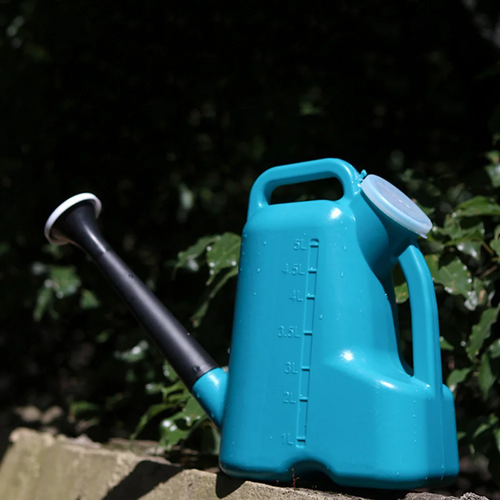 

1Pcs Blue Plastic Watering Can Long Spout Lid Garden Flowers Plant Watering Pot Garden Sprayer Flowering Pot Long Nozzle Sprayer