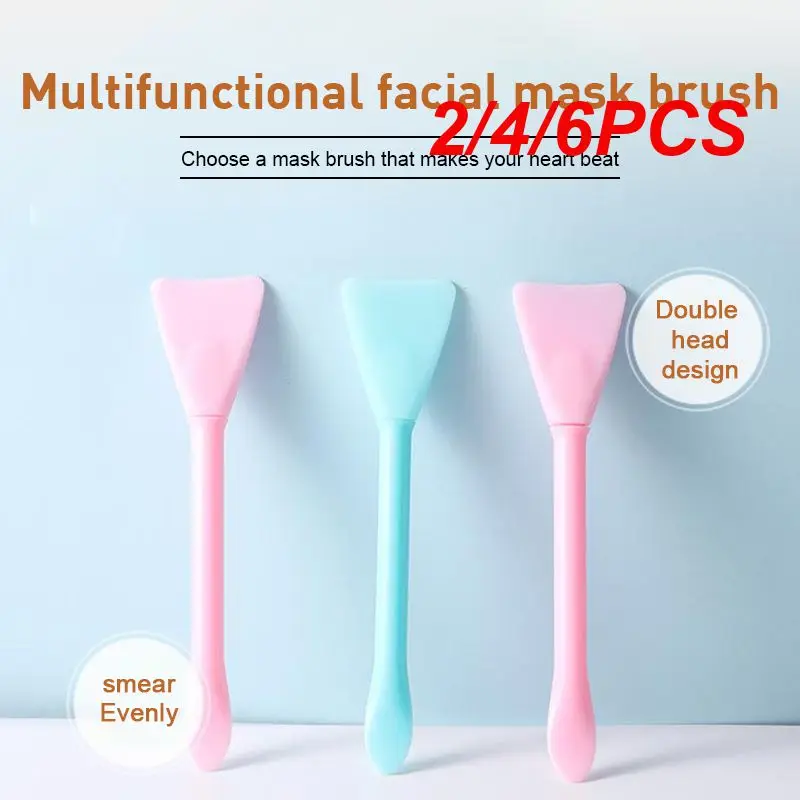 2/4/6PCS Skin Care Essential Perfect Easy Face Brush Youthful Appearance Popular Spatula Comfortable Unique Face Brush