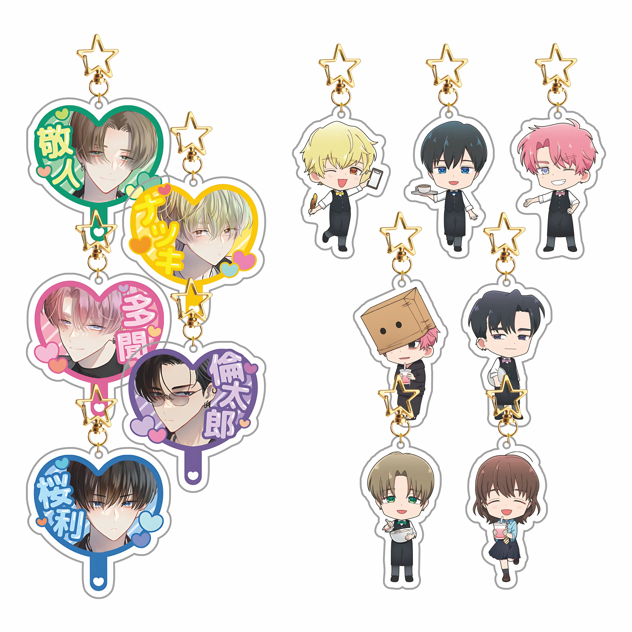 Tamon's B-Side Which Face Does Tamon Have Now Keychain Acrylic Stand Fukuhara Tamon F/ACE  Merch HD Print Gift Collectible Anime