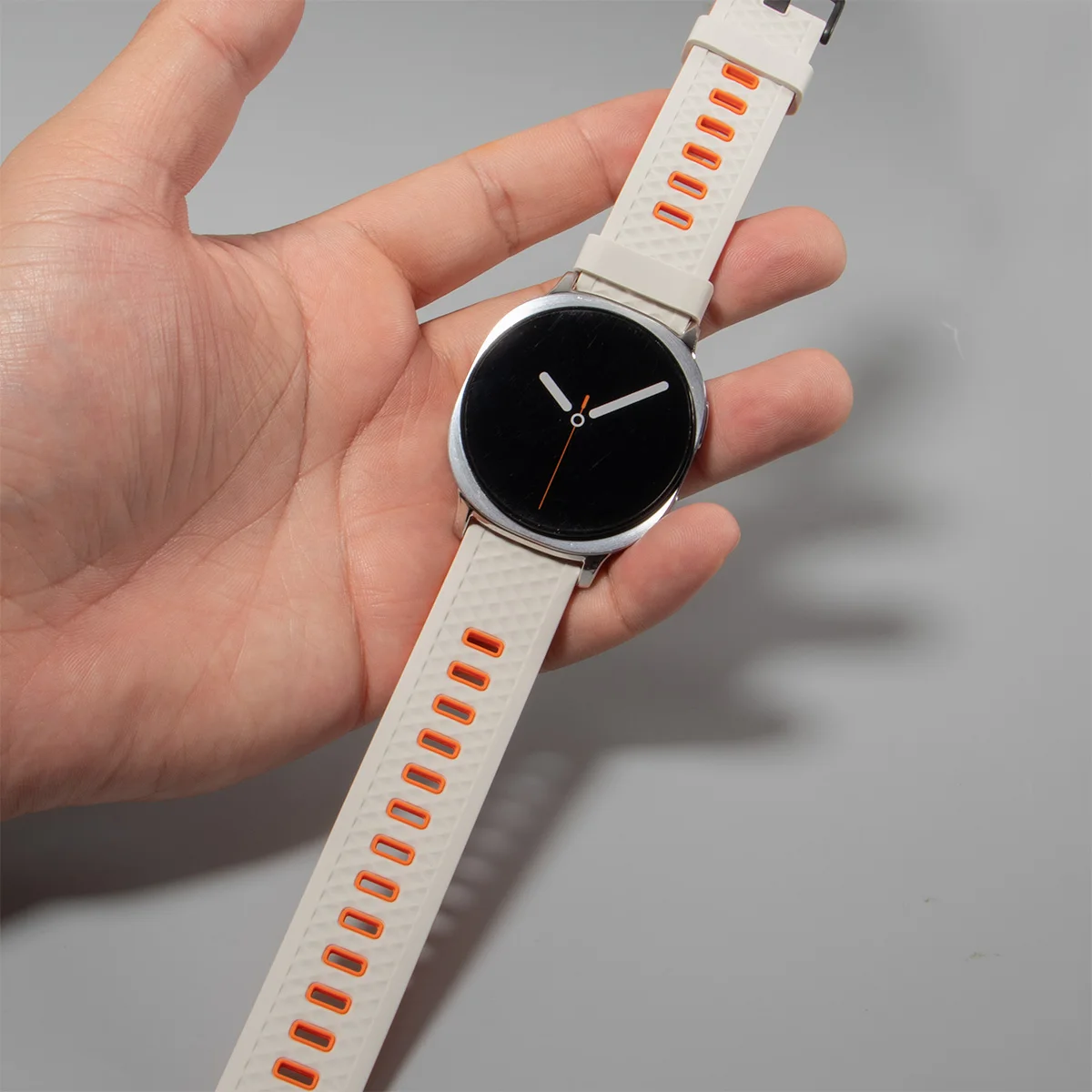 Sports Silicone Strap for Samsung Galaxy Watch 9/8 40 44mm Two-Tone Adjustable Band Wristband for Galaxy Watch 8 Classic Correa