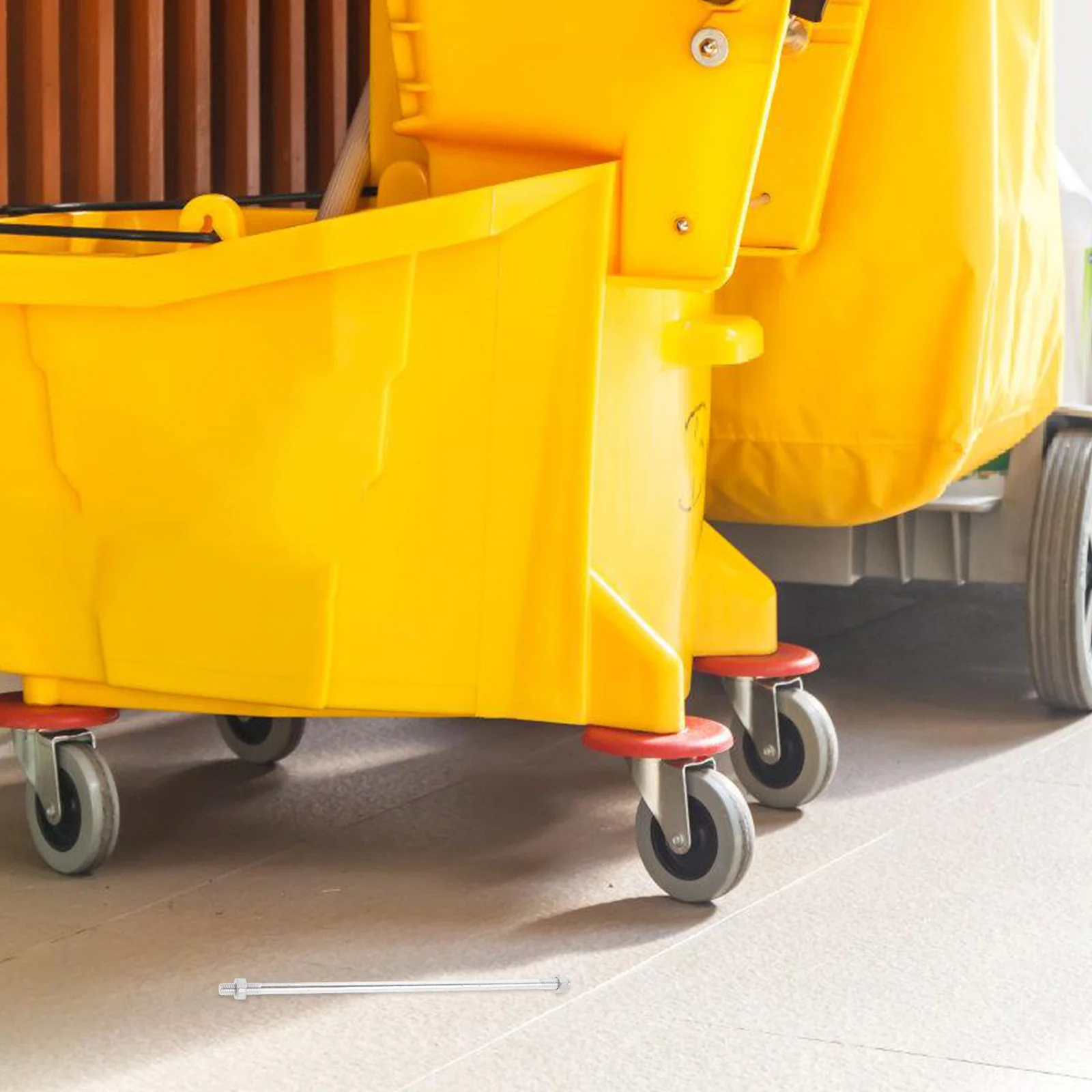 

Commercial Mop Bucket Pole Accessory Easy Operation Durable Plastic Cleaning Tool Various Settings Efficient Moving Ergonomic