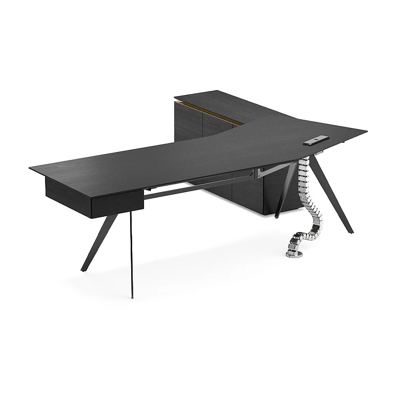 Stainless Steel Frame, Office Executive Stand, High-End Simple Modern Desk, Corner Model, Direct From Manufac