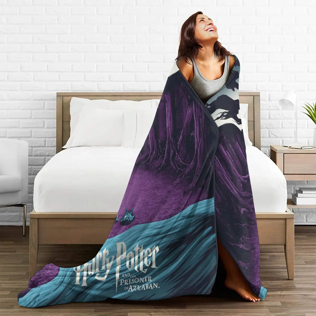 Movie Poster Blanket Harryed Pottered Warm Aesthetic Plush Bedding Throws For Bedroom Decorative Flannel Bedspread Bed Cover