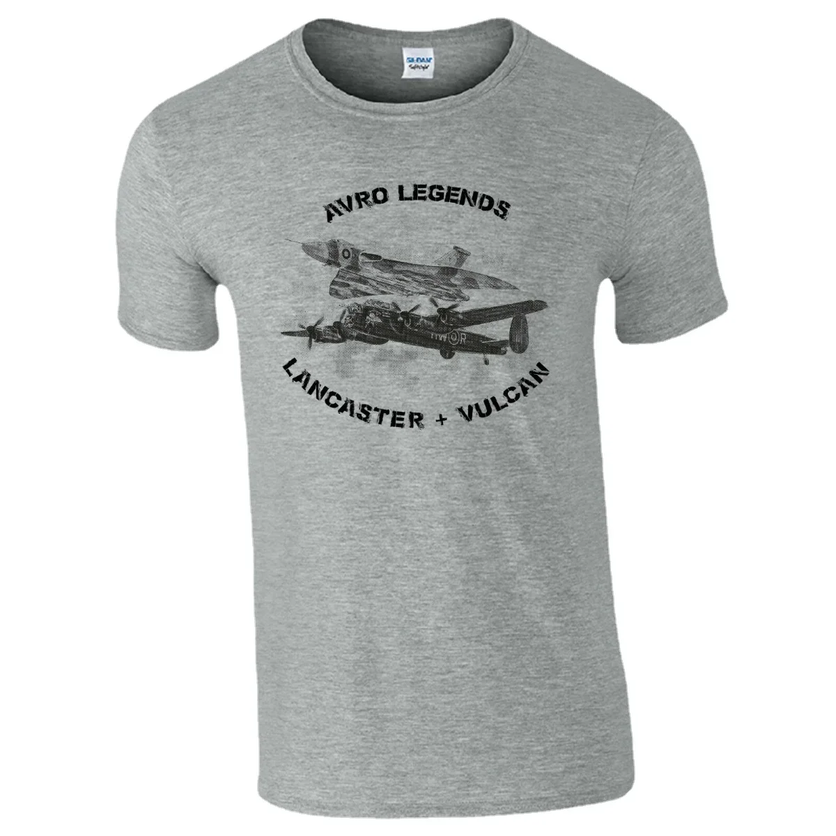 Bomber Royal Air Force Aircraft Sketch Summer Adult Cotton O-Collar Short Sleeve T-shirt