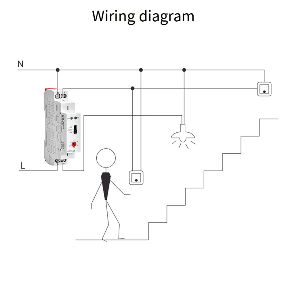 Adjustable Timer For Fan Control Protection 18*64*90mm Adjustable Timer Switch 16A Rated Current AC 230V Rated Voltage