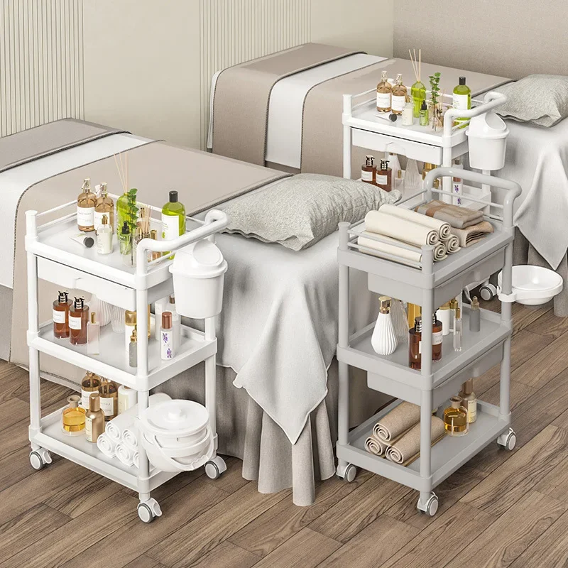 Wholesale Beauty Cart Removable Household Toys Snack Storage Rack Hair Salon Barber Shop Shelf Cart