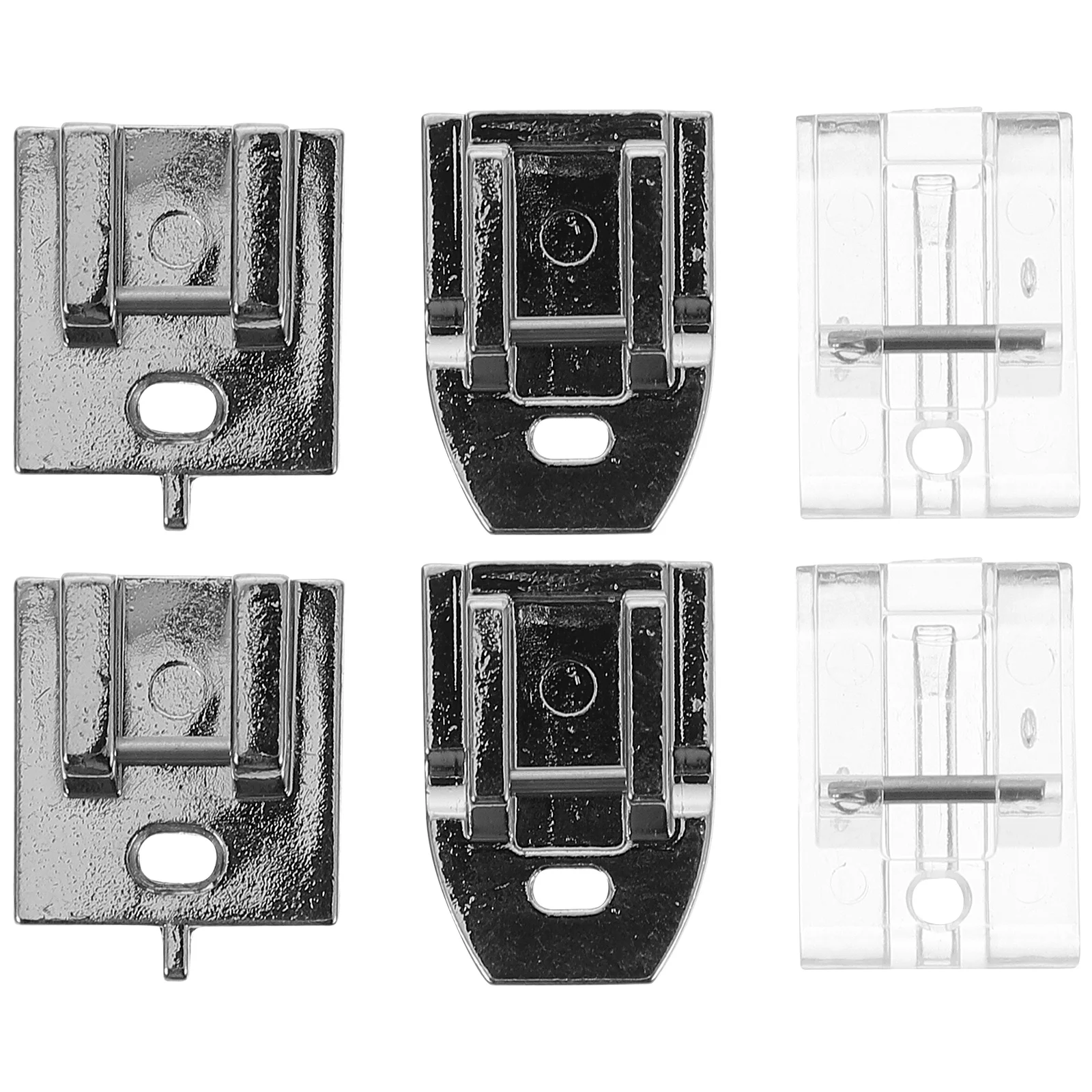 

2 Sets Invisible Zipper Presser Sewing Hemming Foot for Machine Feet Stainless Steel Guide Supplies