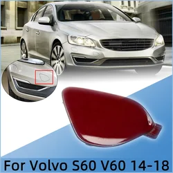볼보 S60 S60L V60 2014 2015 2016 2017 2018 39820294 31323839 앞 범퍼 견인 후크 아이 커버 캡 견인 견인 견인 트레일러 뚜껑