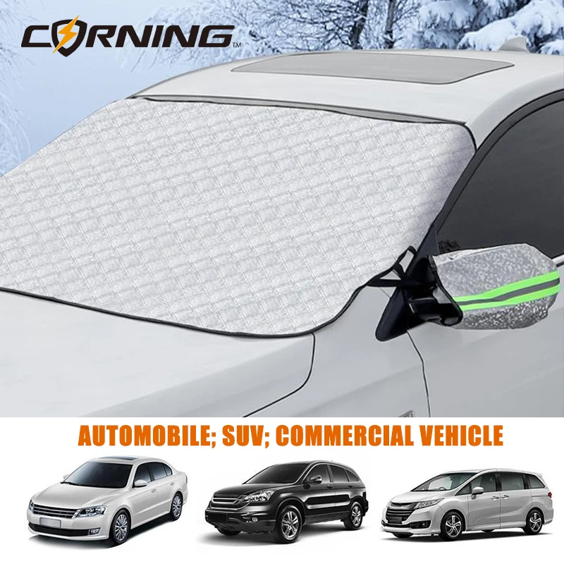 Waterproof for Car Windshield Cover Hail Proof Universal Shade Protect Half Awning Exterior Front Windscreen Sunshades Covers