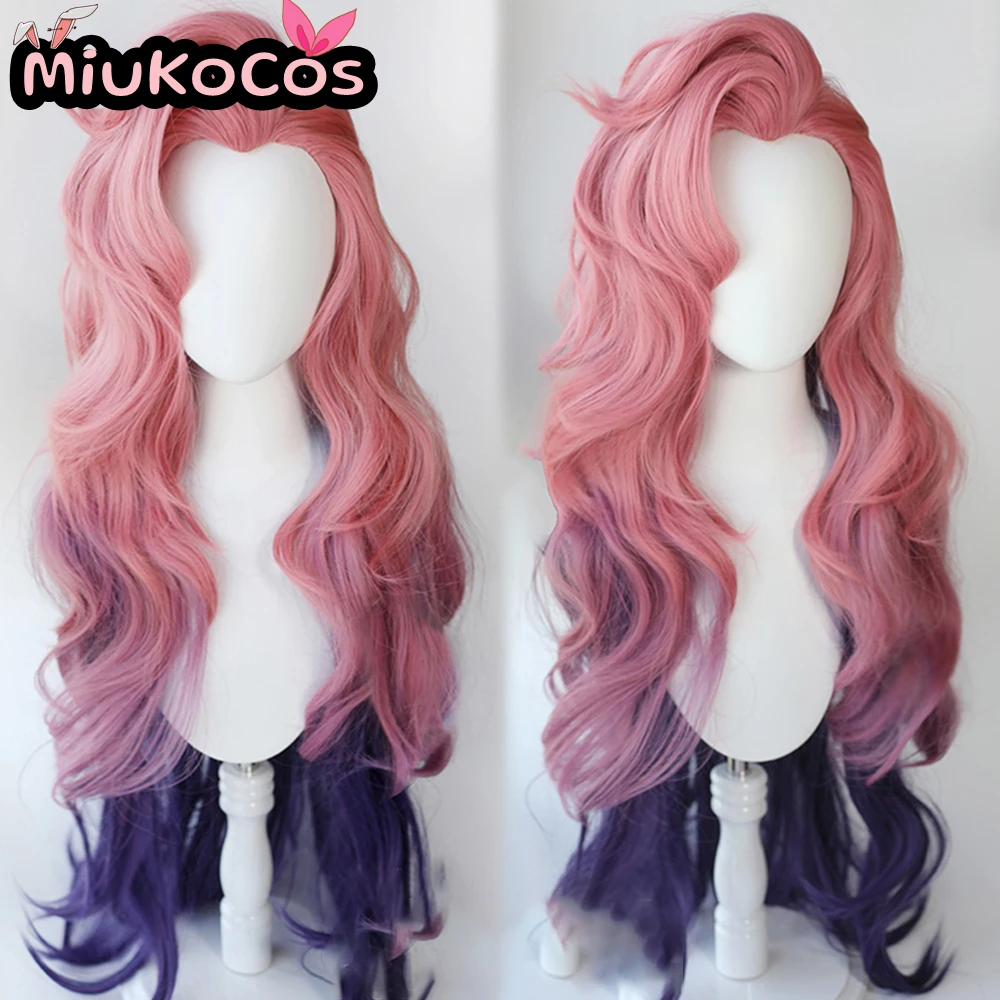 

IN STOCK Fluffy Seraphine Cosplay Wig Gradient Color Hair MiukoCosplay Game LOL Cosplay
