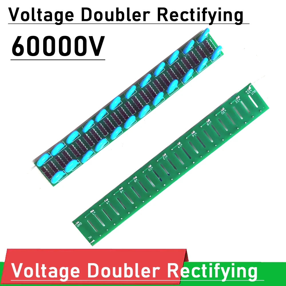 60KV Voltage Doubler Rectifying 24 Times Rectifier 60000V High Voltage Multiplier Power Module for Electrostatic Generator Motor 