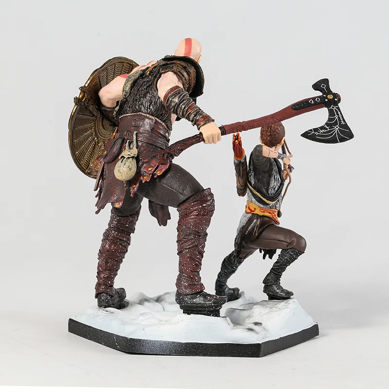 God of War Kratos e Atreus Deluxe Art Scale PVC Figure Model Statue Collection Toy