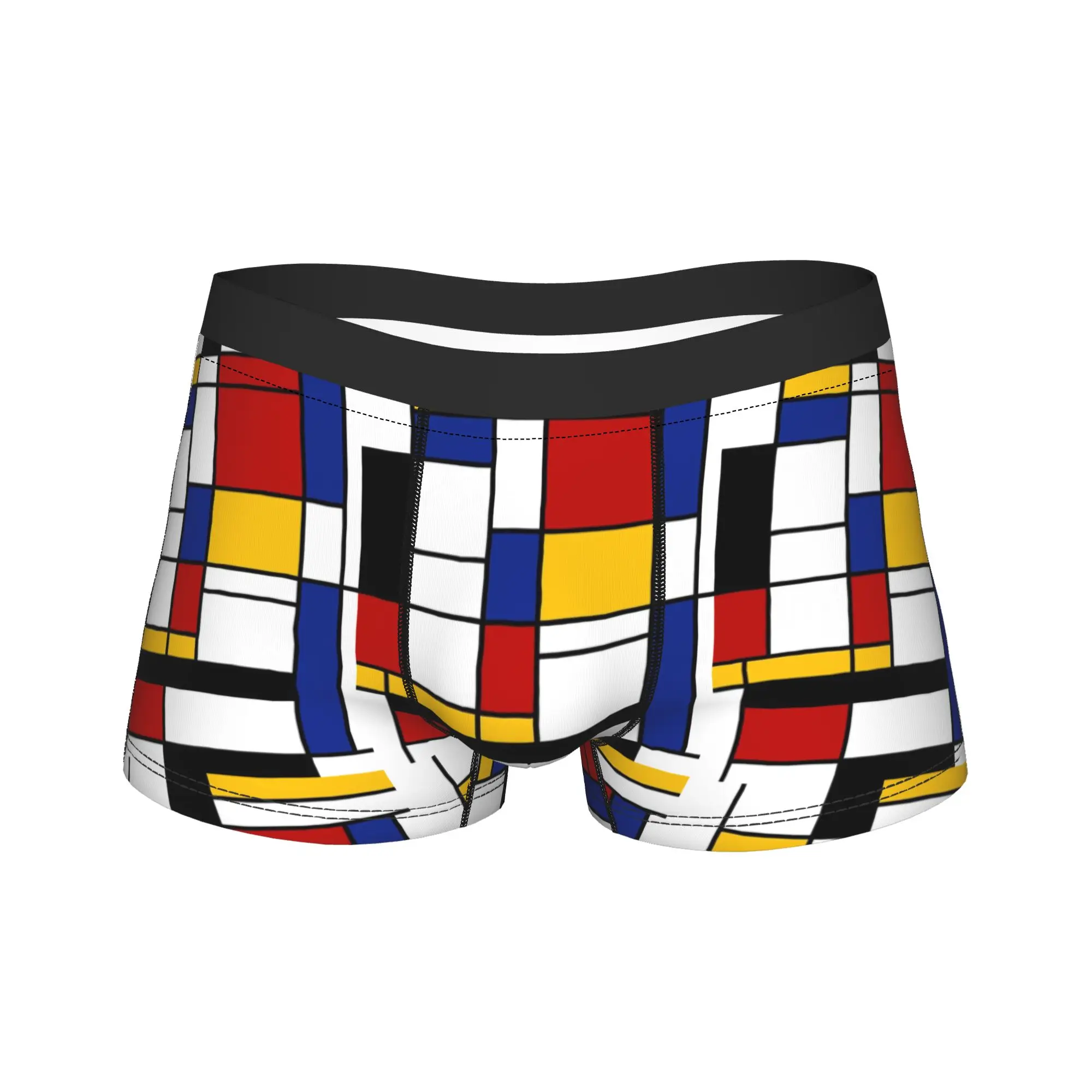 

Men Piet Mondrian De Stijl Boxers GagGift Underwear Boxer Briefs