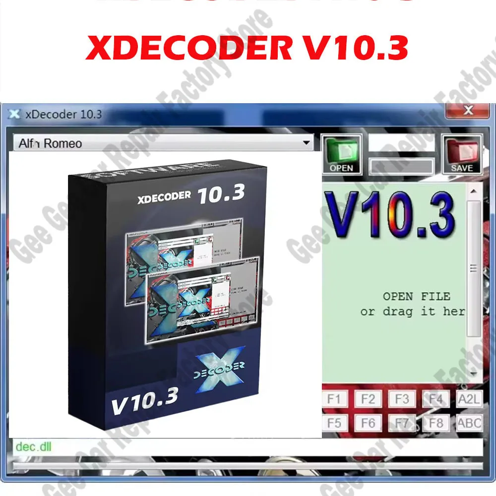 

XDecoder 10.3 obd2 scanner with Keygen DTC Remover DTC OFF Delete Software Disable Error off Maintenance Tools for many Laptops