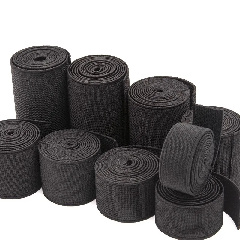 1/2/3/4M 10-80mm Flat Elastic Band for Sewing Underwear Elastics Rubber Bands Spring Webbing Strap Tape Clothes Belt Bungee Cord