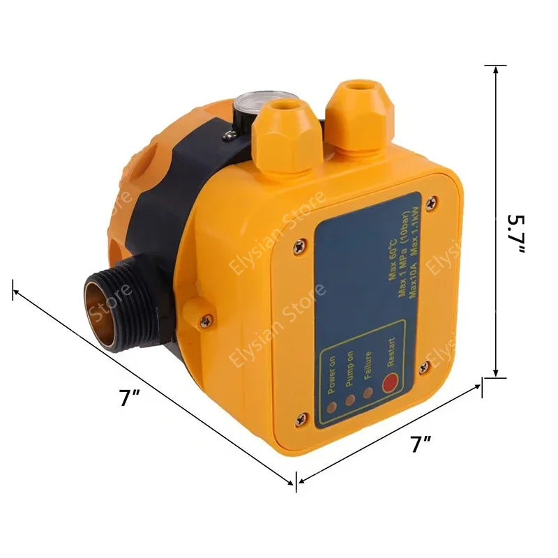Przełącznik przepływu wody Inteligentny regulator ciśnienia pompy wodnej Elektroniczny przełącznik ciśnienia