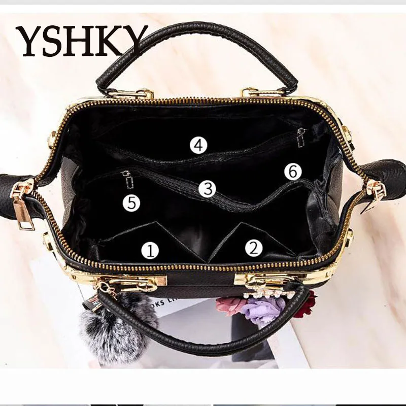 Female shoulder bags for women 2024 New fashion crossbody bag luxury handbags women bags designer travel Hairball bag