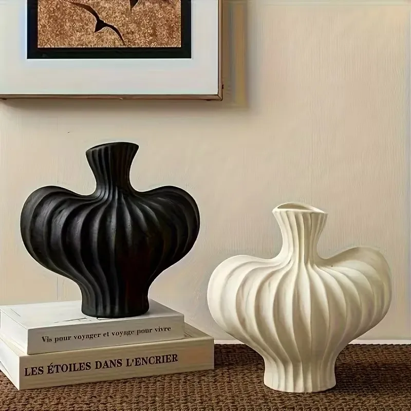2026 latest models water cultivation plastic vase home living room plastic chic vase, modern minimalist desktop decor