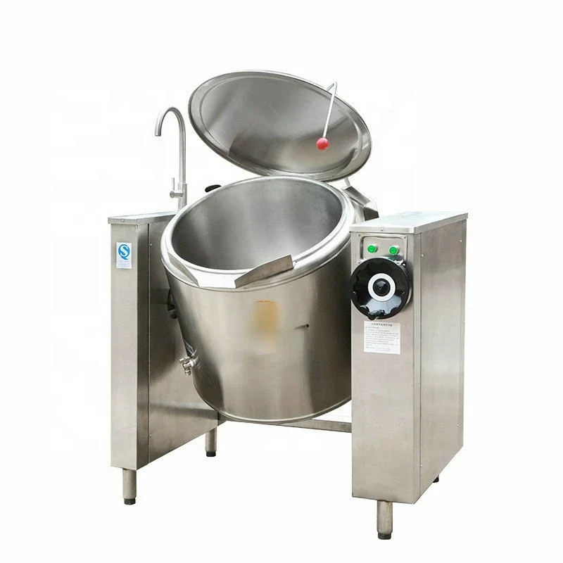 Food industry equipment Industrial Tilting Gas or electric Boiling pot with mixer/food machine/this machine