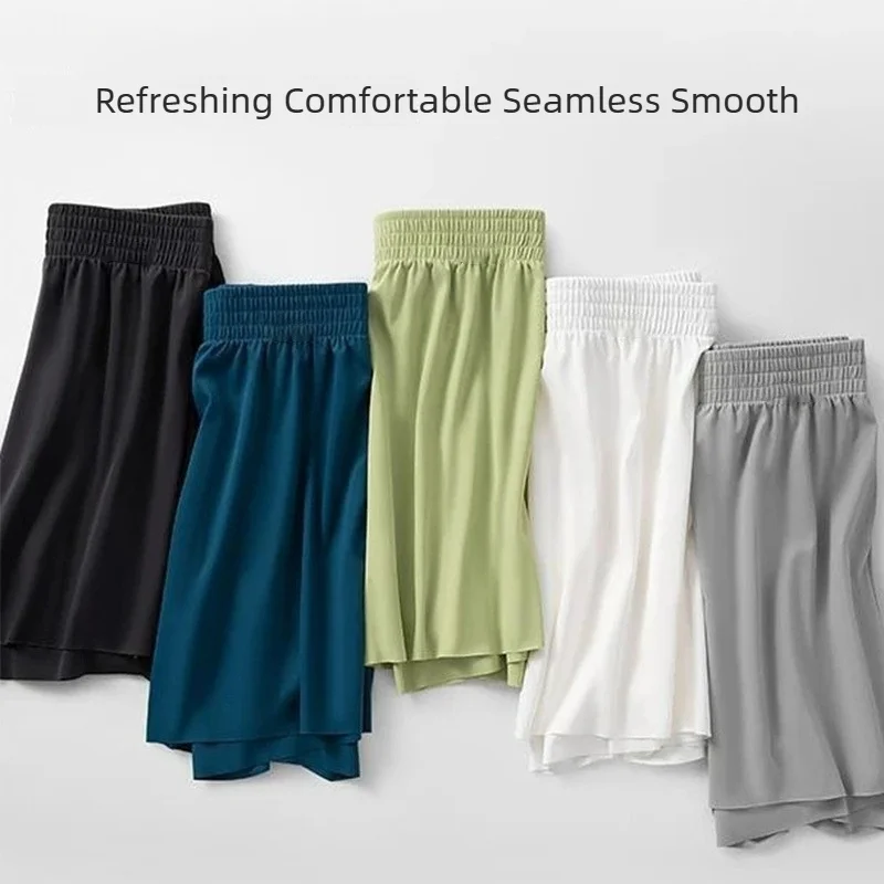 Summer Ice Silk Nylon Aro Pants Ultra-thin Ice Silk Men's Underwear Loose Fit Pajamas Home Pants image 4