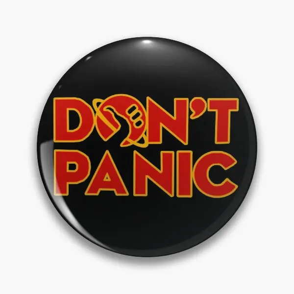 Do Not Panic The Hitchhiker Is Guide To Th  Soft Button Pin Lapel Pin Decor Gift Funny Brooch Collar Hat Fashion Clothes Cute