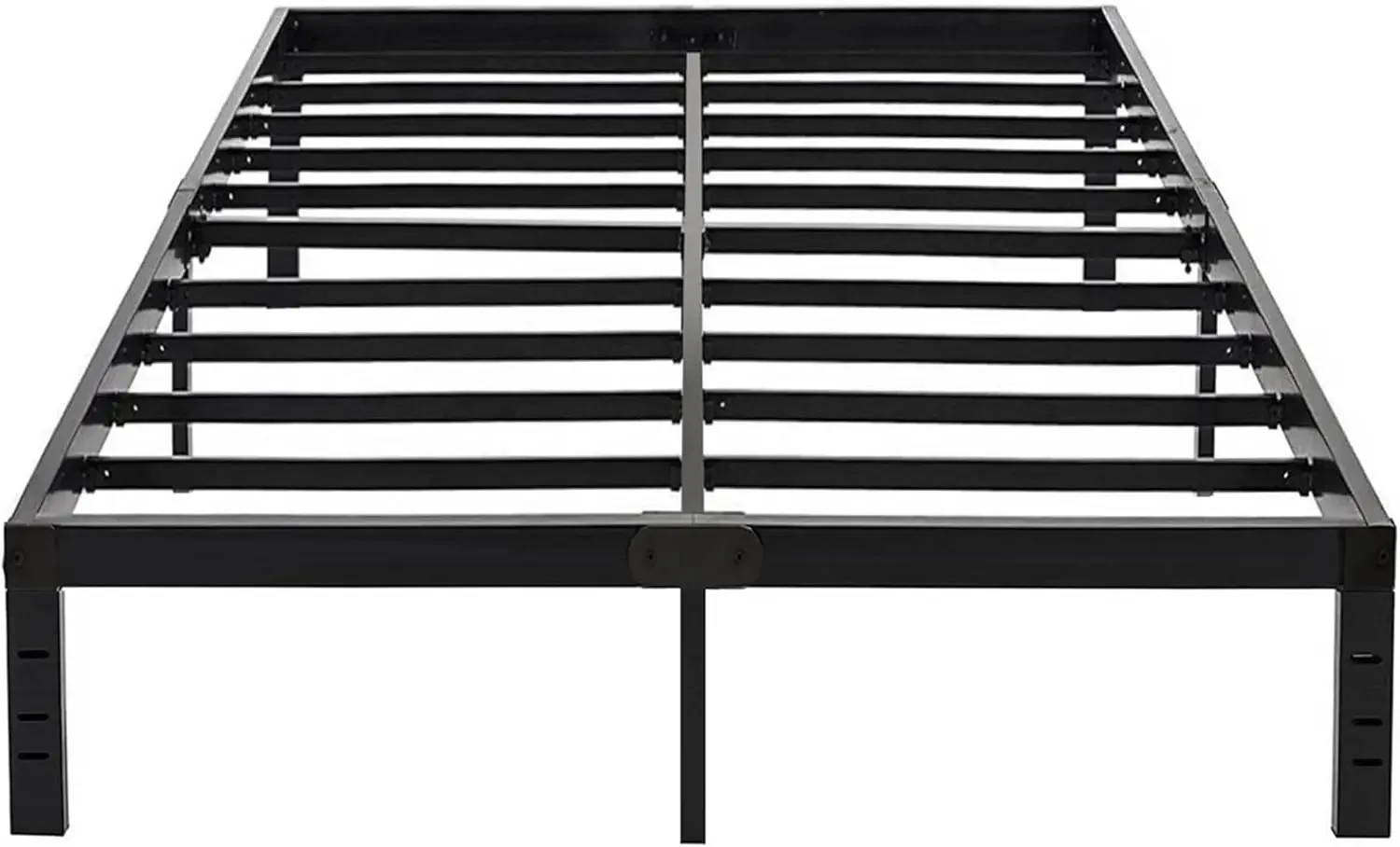 Queen Bed Frame 14 Inch High Max 1000 Pound Heavy Duty Sturdy Metal Steel Queen Size Platform No Box Spring Needed Black