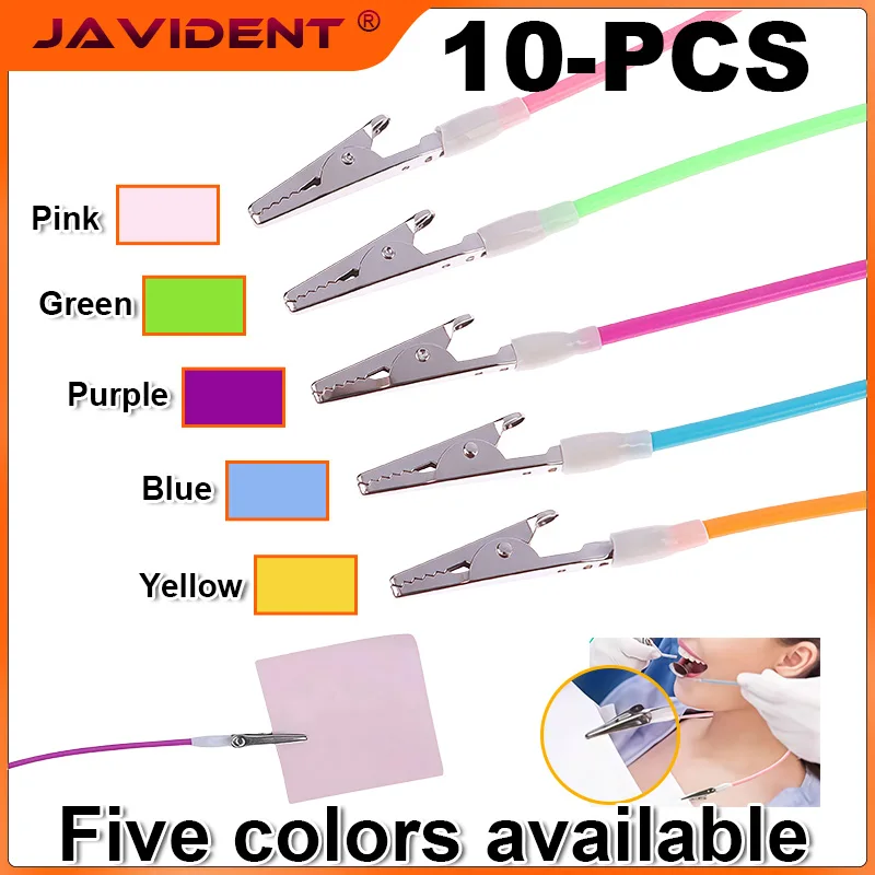 10Pcs Dental Bib Holders Silicone Autoclavable Dental Patient Napkin Scarf Clips Colorful Towel Fixing Holders Dentist Tools