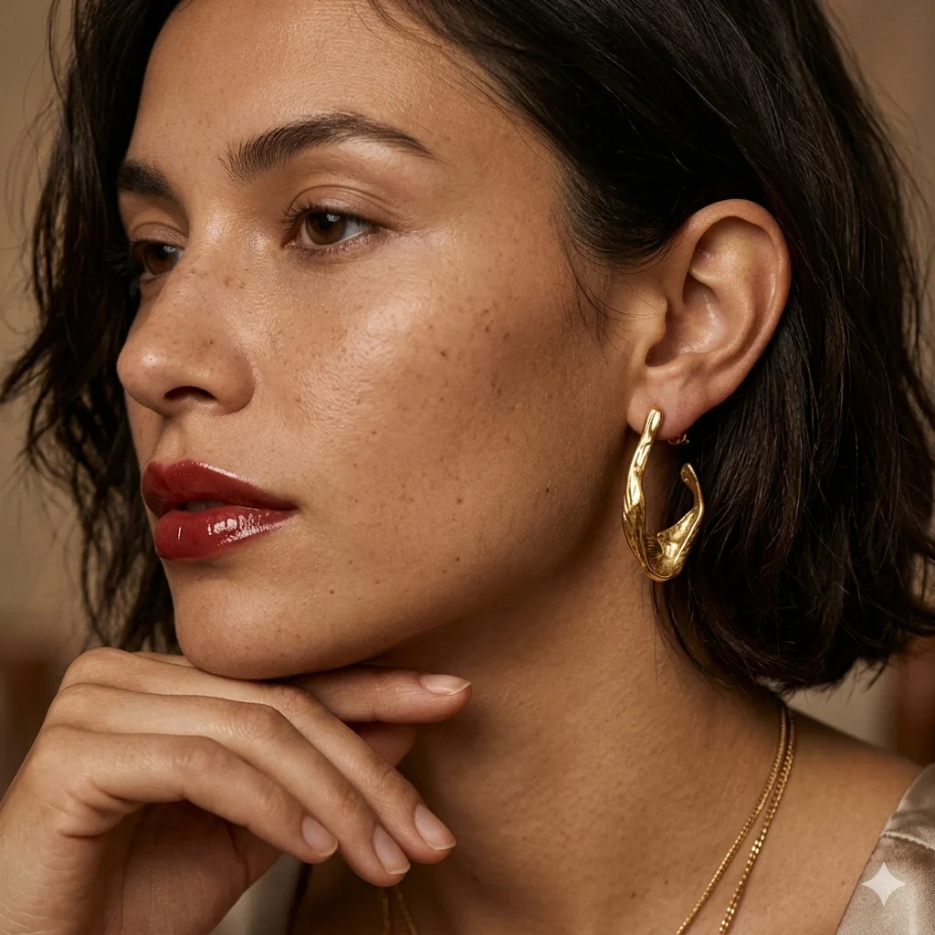AliExpress Chunky Gold Hoops