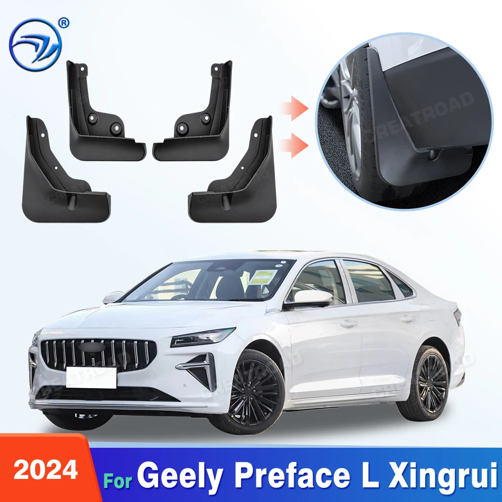 For Geely Preface L Xingrui 2024 Fender Mudflaps Splash Guards Mudguards Mud Flaps car Accessories