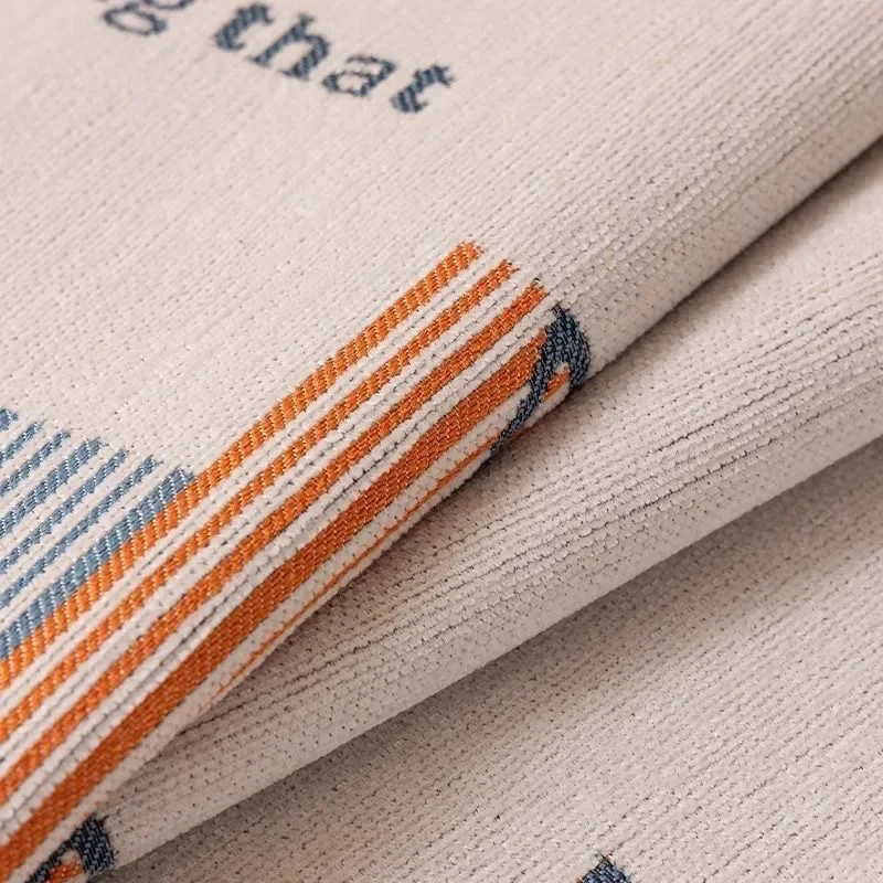 Shaped sofa cushions universal non-slip cream style living room sofa cushions irregular chenille anti-cat claw cover cloth towel
