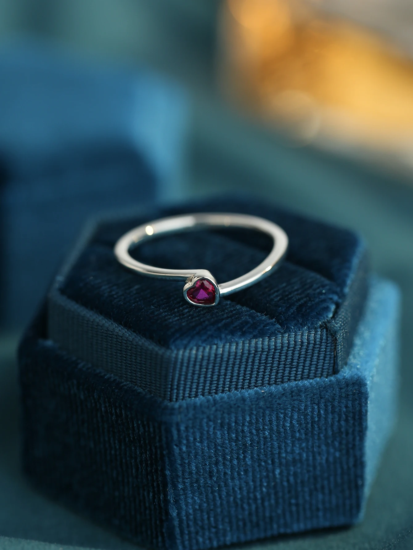 

Wear the heart-shaped ring, keeping warmth and happiness by your side at all times.
