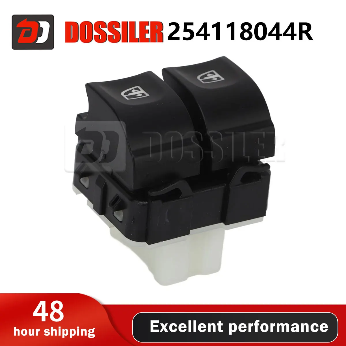 

254118044R Electric Window Switch Button for Renault Clio 4 IV Front Right Electric Window Double Switch Button Car Accessories