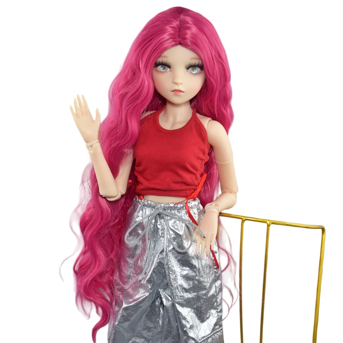 YUTOTUE 60cm Height Fashion Doll 18 Joints Girl Body BJD Doll Wigs Outfits All Removable Toy