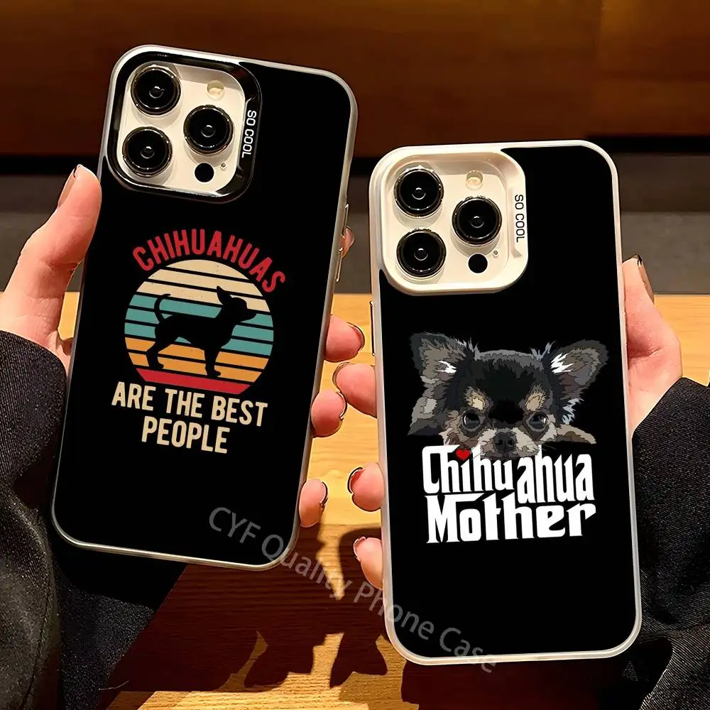 L Love My Chihuahua Dog Pug جراب هاتف 12 13 14 15 16 17Pro Max Plus حماية تصفيح غطاء الهاتف #1